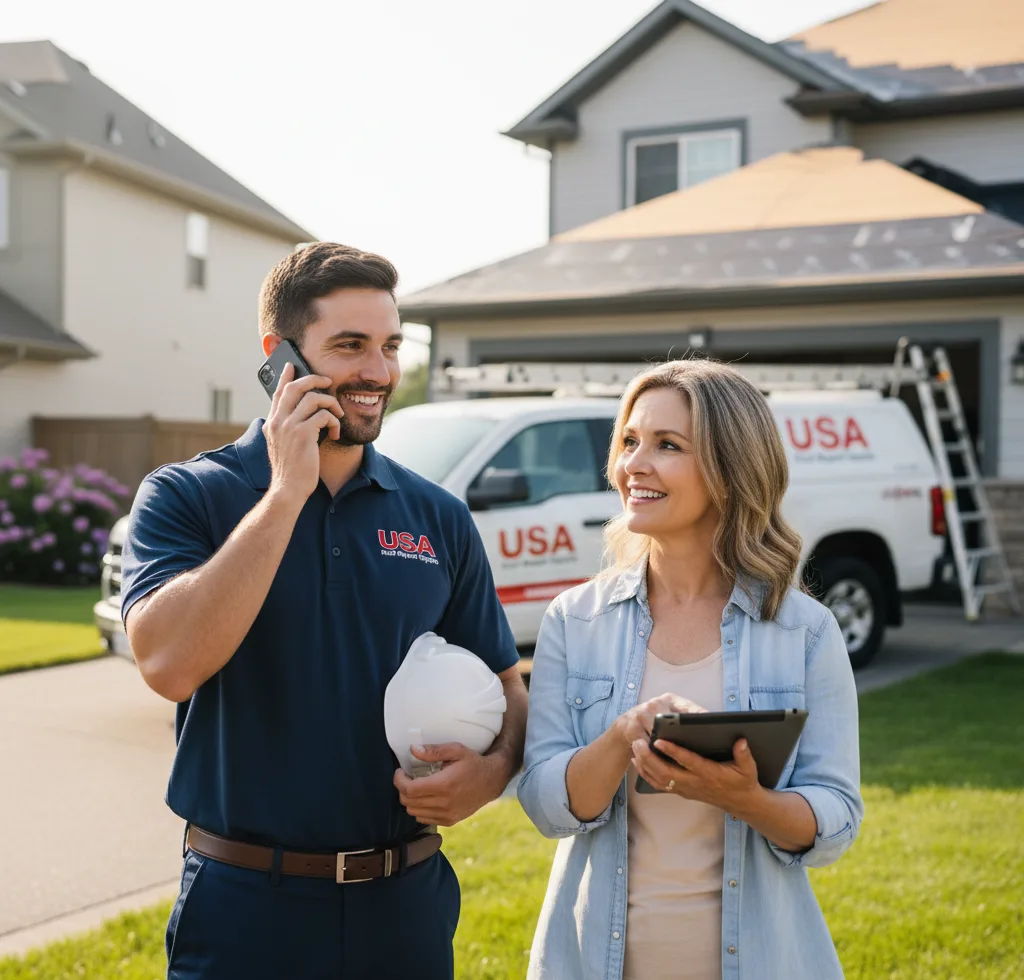 USA Roof Repair Experts customer support in Falls City